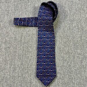 Salvatore Ferragamo Silk Novelty Tie Hot Air Balloon Print Made in Italy